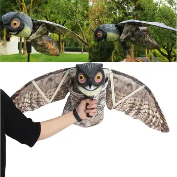 

Flying Owl Decoy Pest Control Garden Mice Scarer Scarecrow Predator Decoy Pest Scarer Bird Deterrent Outdoor Hunting Decoy