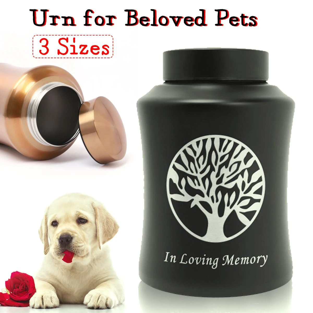 container for pet ashes