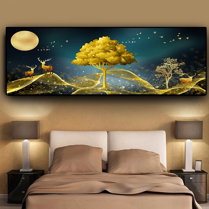 

modern beautiful canvas painting pictures for home decoartion abstract animal deer canvas artwork