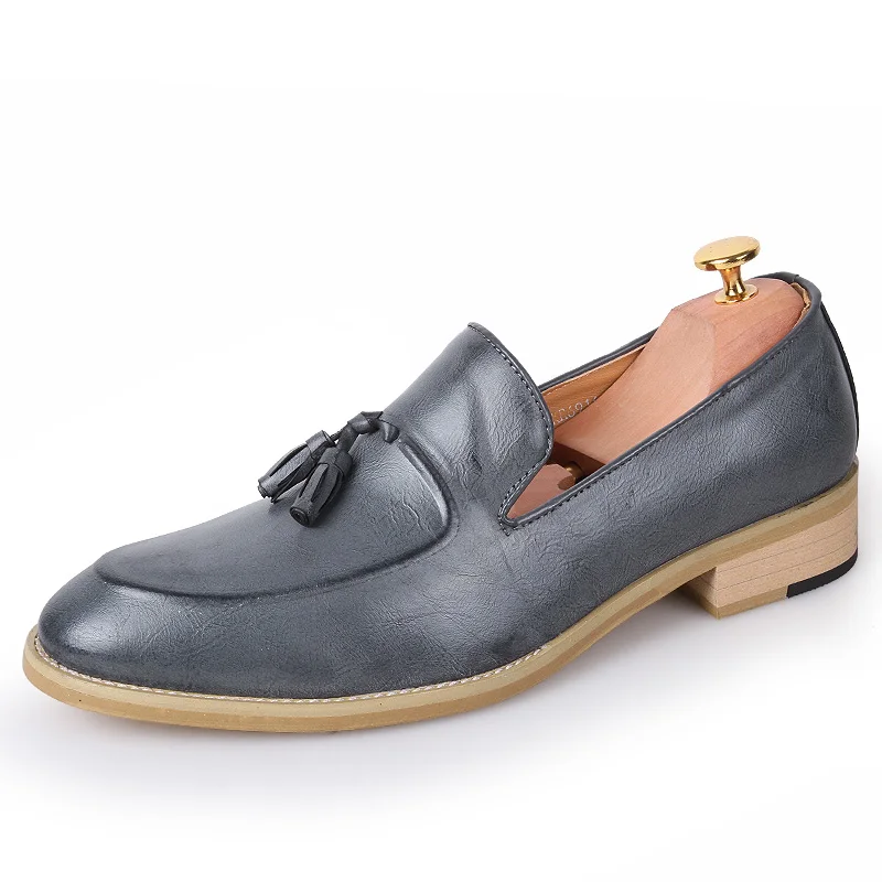 Herenschoenen zapatos charol hombre обувь на плоской подошве комфортная Мужская sapatos sociais masculinos Водонепроницаемые кожаные лоферы с кисточками