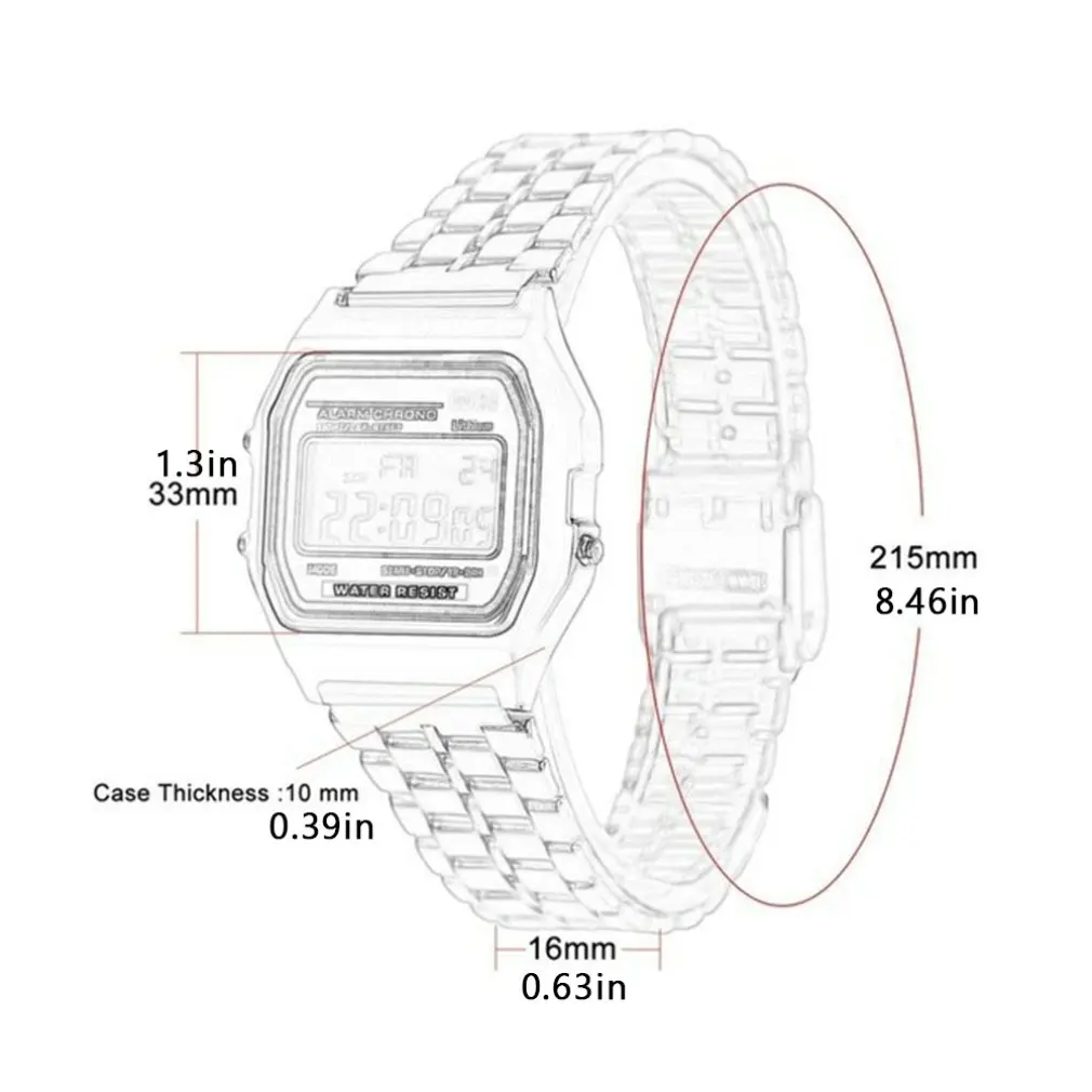 Ультратонкие спортивные детские электронные часы F91w будильник часы для детской нержавеющей стали ремень для мужских часов подарок для мальчика девочки