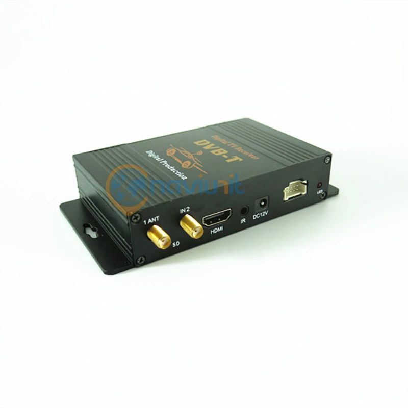 Автомобильный цифровой ТВ-тюнер Naviunit DVB-T HD MPEG-4, две антенны 140-200 км/ч, два чиповых тюнера DVB T BOX
