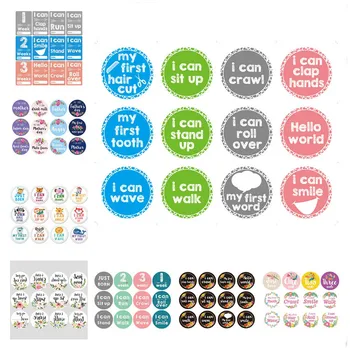 

Kinds of Styles Newborn Baby Photograph Milestone skills Memorial Stickers Photo Props Record baby's changes In Different Phase