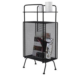 

Nordic Wrought Iron Floor Bookcase Living Room Sofa Magazine Shelf Storage Rack Simple Creative Rack