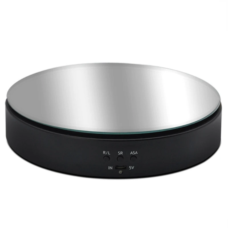 Merchandise Display Base 360 Degree Electric Rotating Turntable for Photography Automatic Revolving Platform Perfect for 360
