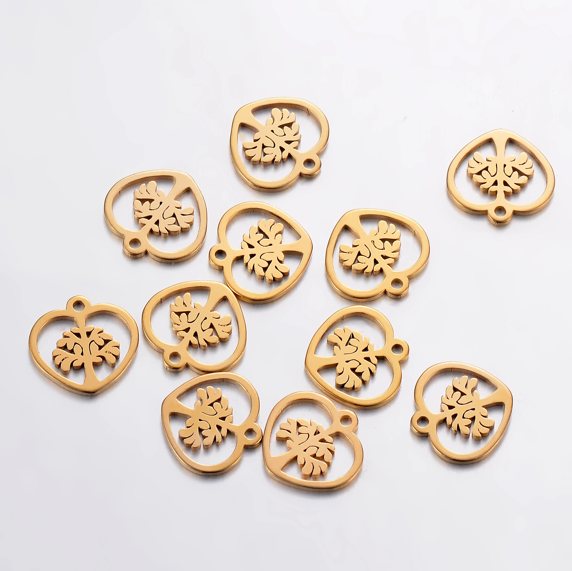 

20 pcs gold tone stainless steel tree of life jewelry charm,DIY jewelry makings ,Hypoallergenic and not turn off color