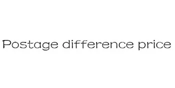 

Postage difference price