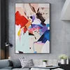 Abstract Color Splash Oil Painting Printed on Canvas 1