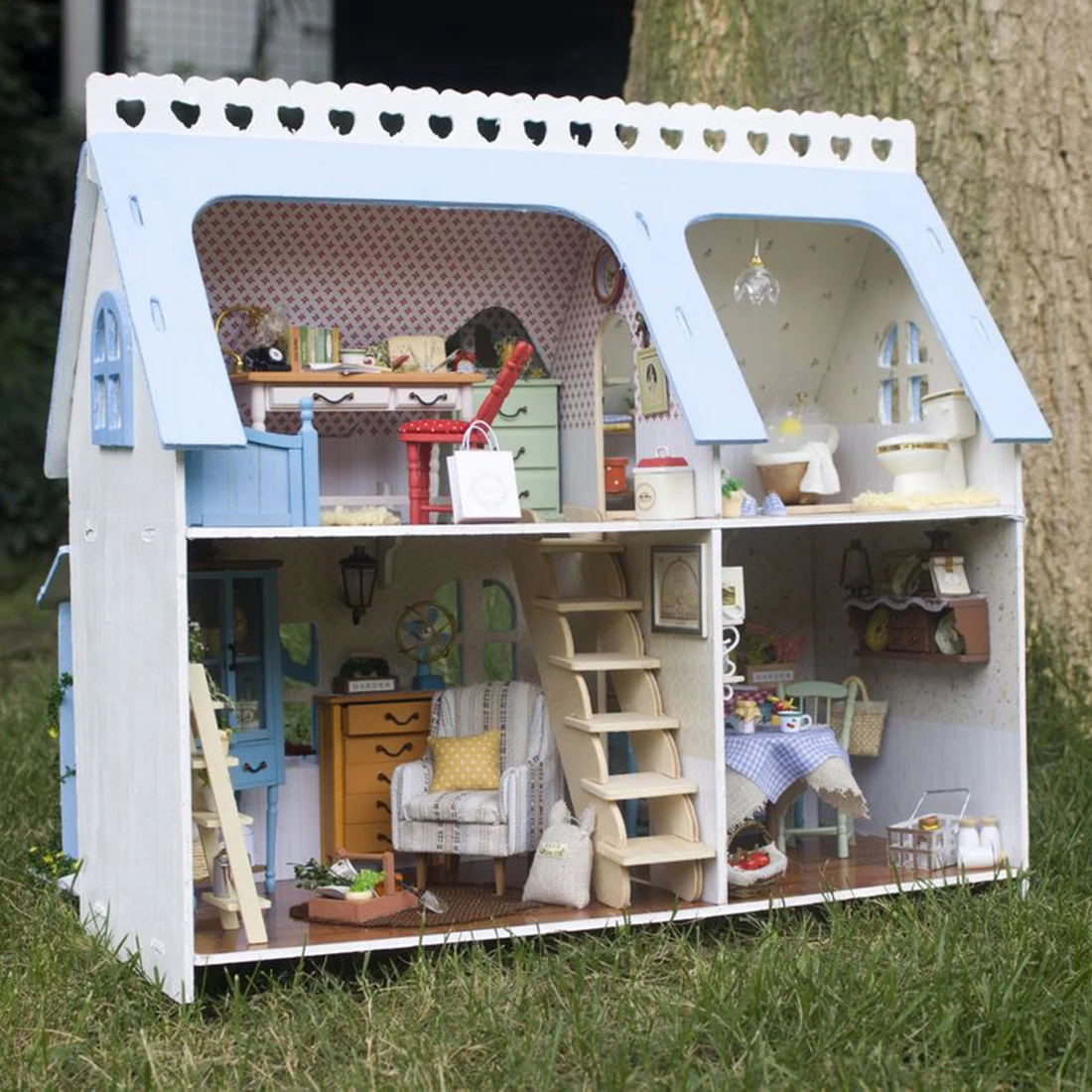 Интересный кукольный домик скалистый сад 3D Сборка DIY бытовой креативный набор "дом"