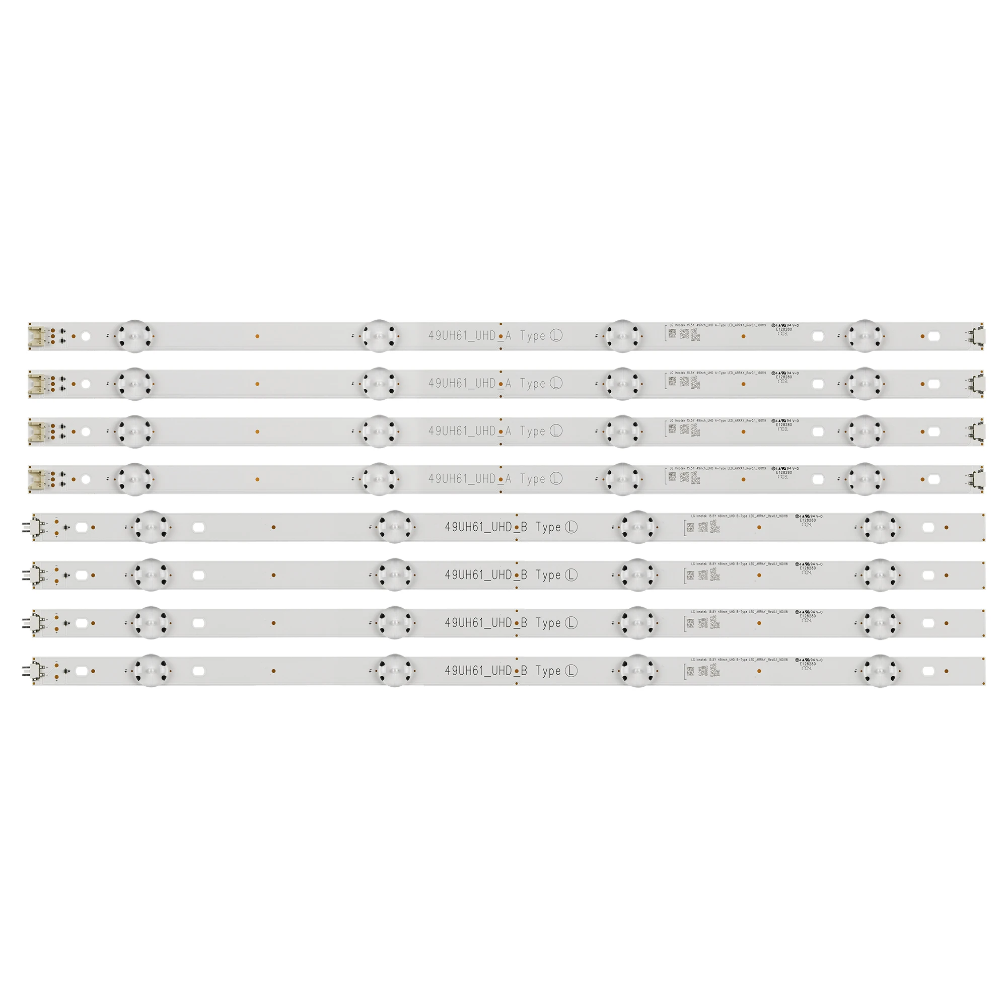 8 PCS/set LED backlight strip for LG innotek 15.5Y 49inch 49UH61_UHD_A B Type 49UH601V 49UH620V 49UH603V 49UH610V EAY63192605 | Компьютеры