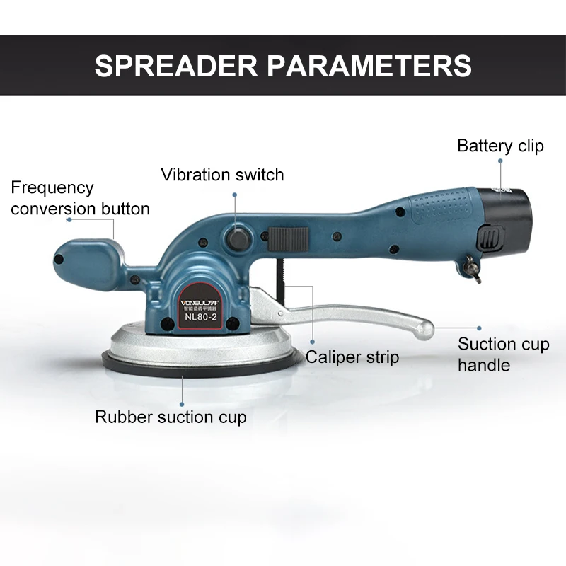 Портативный вибратор для плитки автоматический вибратор для пола 30-100 см плитка для пола штукатурка машина для укладки плитки с батареей США 110 В/EU220V
