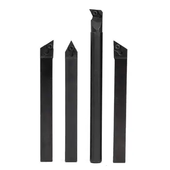 

New 4 External Lathe Internal Turning Tool Holder S10K-SDUCR07+SDJCR1010H07+SDJCL1010H07+SDNCN1010H07+4 DCMT070204 Inserts