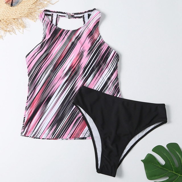 Swimsuits Women 2021 Floral Print Swimwear Women Two Pieces Swimsuit Female Bather Bathing Suits Summer Beach Wear Swim