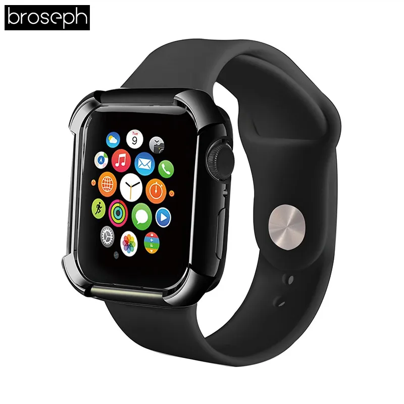 Чехол для экрана чехол для Apple Watch 4 полосы 40 мм 44 мм TPU защитная накладка Корпус рамка для iwatch 4 аксессуары для часов