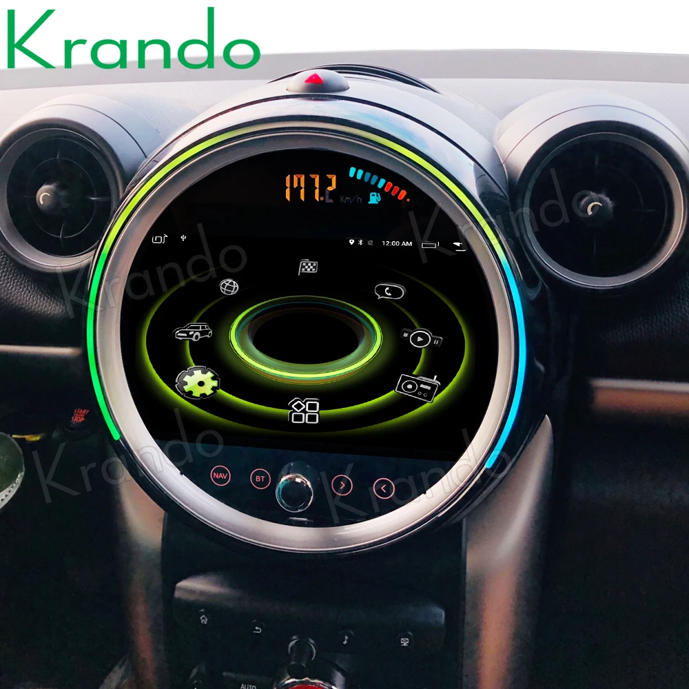 Krando 9 &quotAndroid 10 0 4G 64G Автомобильный Dvd Радио мультимедийный плеер для BMW Mini Cooper 2007 2016