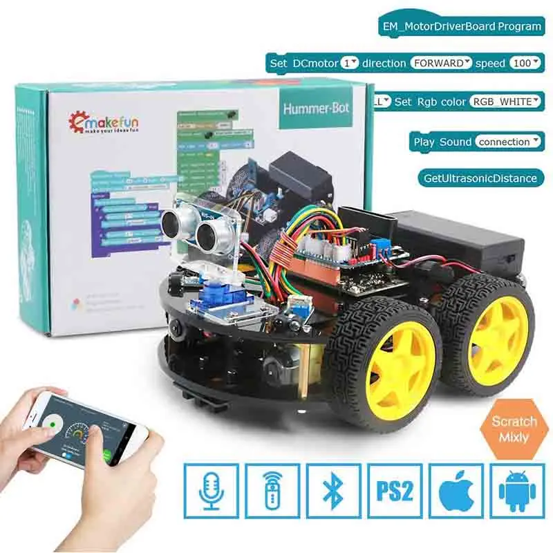 Keywish 4WD Robot Cars для Arduino стартовый набор умное автомобильное приложение RC