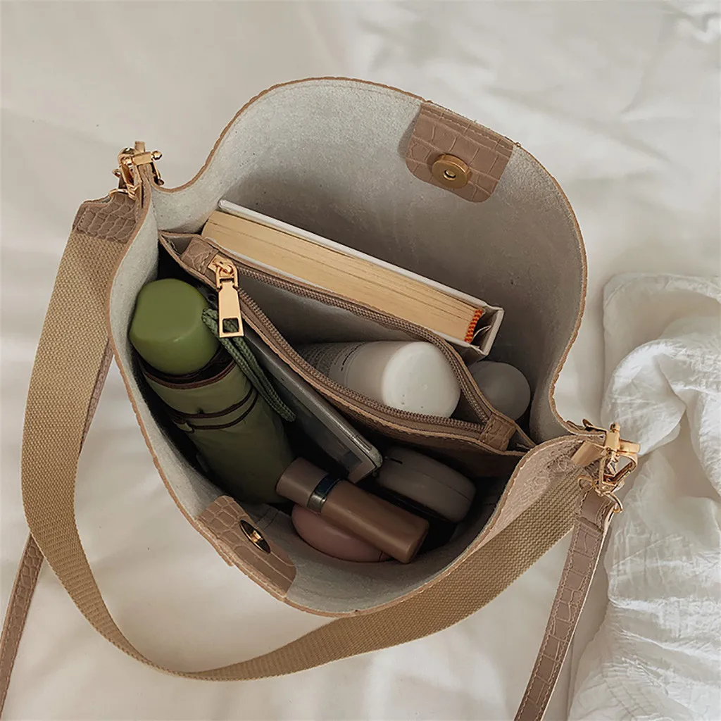 OCARDIAN handbag Fashion Stone Pattern Tote Bags For Women Handbags Women Bags Designer Hasp Shoulder Bag Handbags Sac O10