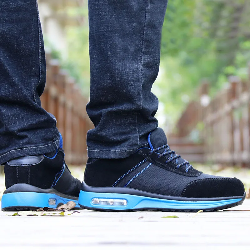 Защитная обувь дышащая 2019 защитные ботинки мужские легкие со стальным носком