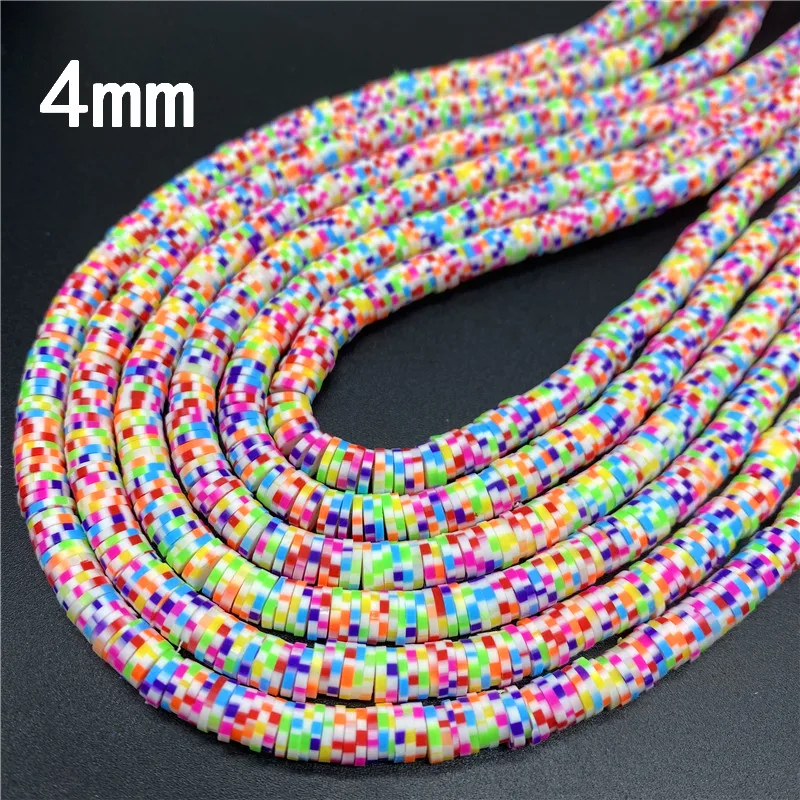 400pcs/Lot 3/4/5/6mm 16inch Round Slice Polymer Clay Beads For Jewelry Making DIY Handmade Charm Bracelet Necklace acrylic beads stone beads imitation pearl beads wood beads plastic beads acrylic craft beads abs beads resin beads metal beads rice beads