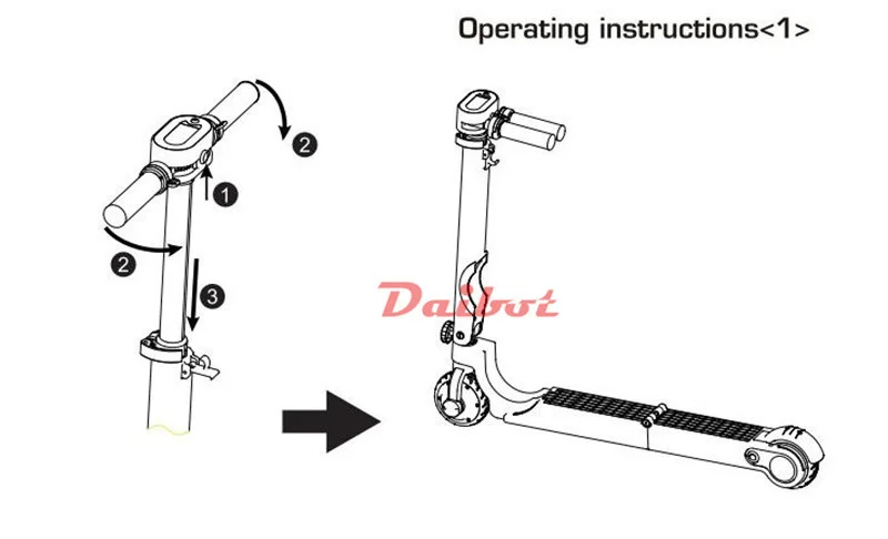 Daibot Electric Scooter Adults Two Wheel Electric Scooters Brushless Hub Motor 200W 24V Mini Folding Kick Scooter For Adult      (11)