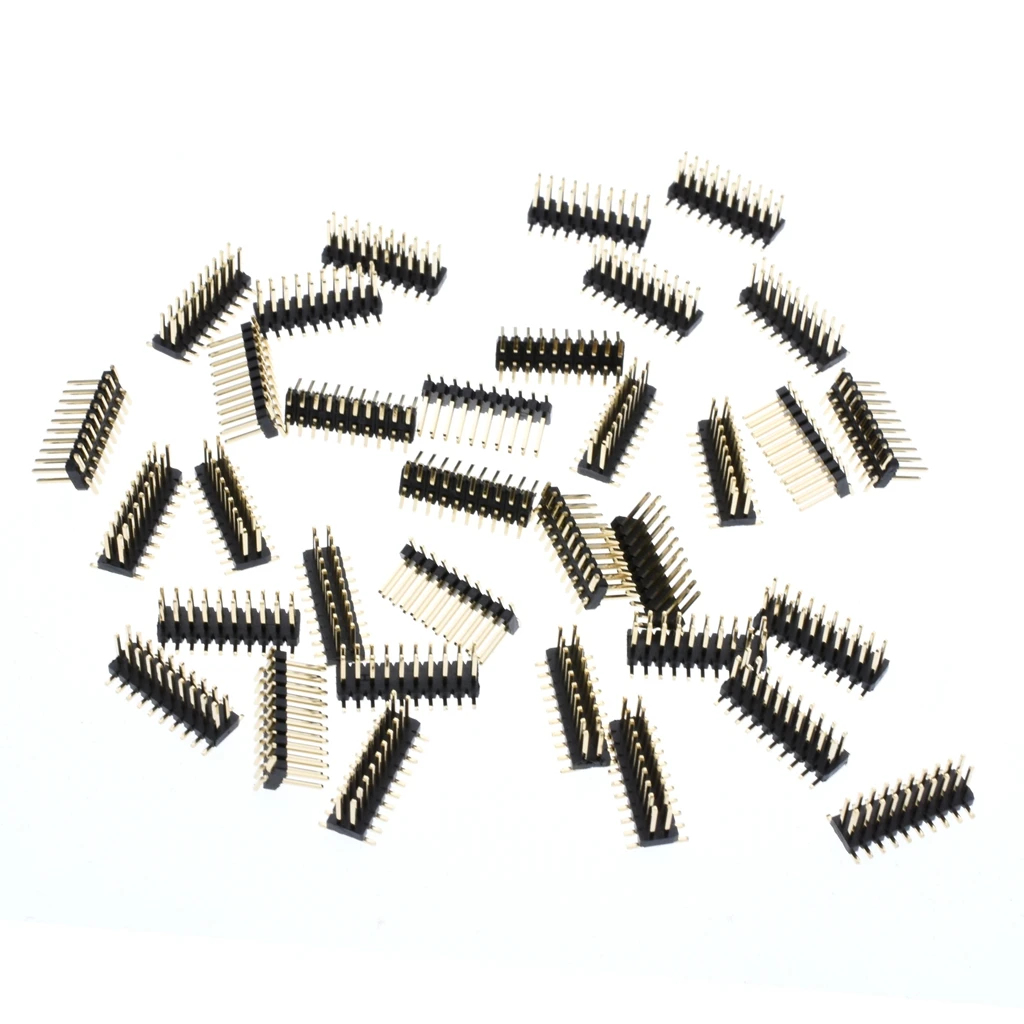 Большая скидка! SMD 1,27 мм Pitch Pin позолоченный двойной-pin 2x10P 1,27 мм двухрядный контактный разъем SMT 2*10P разъем