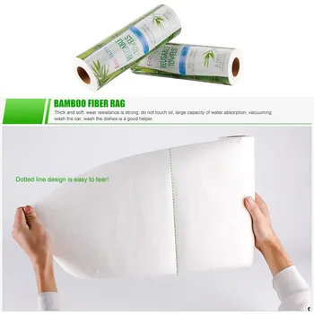 

25Pcs Reusable lazyBamboo Towels Bamboo Kitchen Dish Cloths Paper Towel Roll Organic Washable Dish Cloth Clean Washing Towel