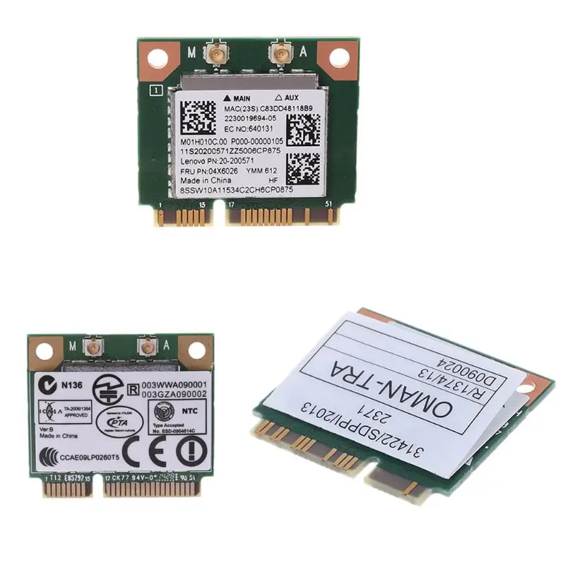 

2.4+5G 433M 802.11AC Bluetooth4.0 Wireless Mini PCI-E Card For Realtek RTL8821AE