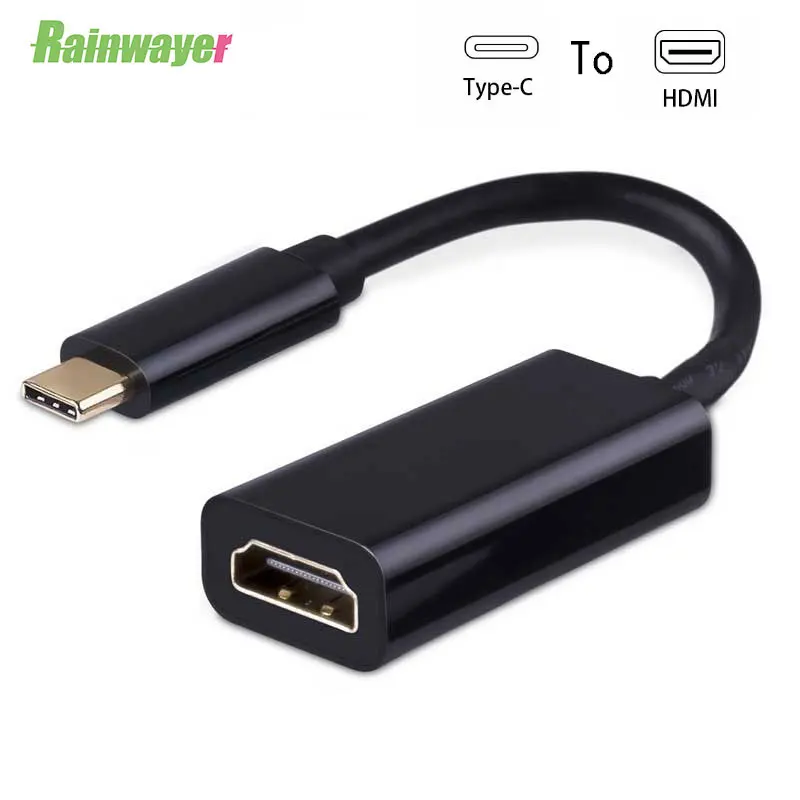 Rainwayer type-C к HDMI адаптер type C к HDMI адаптер конвертер «Папа-мама» кабель для MacBook2016 huawei Matebook Smasung