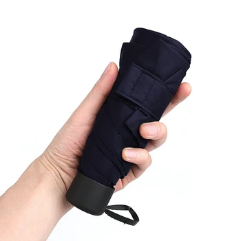 

Compact Travel Umbrella Sun And Rain Lightweight Totes Small And Compact Suit For Pocket Blue