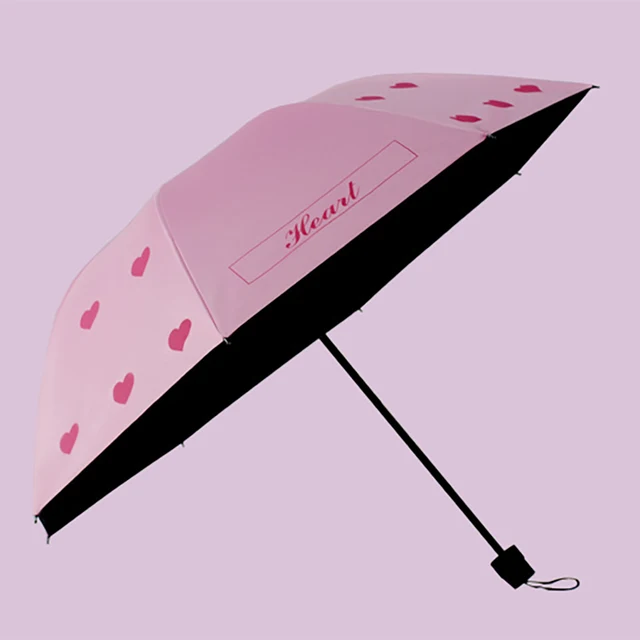 Yada Designer Rózsaszín Színű Szerelmi Szívmintás Esernyő Szélálló Hajtogató Esős Esernyők Nők Számára Parasol Aranyos Ys200084 - Image 3