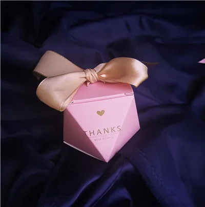 pink4 Европейский Розовый Алмазный Стиль Подарочная коробка детская игрушка в ванную день рождения конфеты коробка сладкий шоколад коробки Декорации для свадьбы - Цвет: pink4