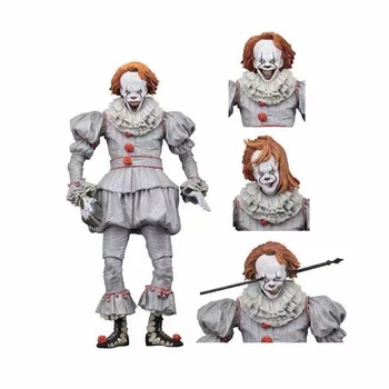 

18cm NECA scarry movie Stephen King's It Pennywise Joker clown Action Figure Toys horror Street Freddy Dolls Halloween Day