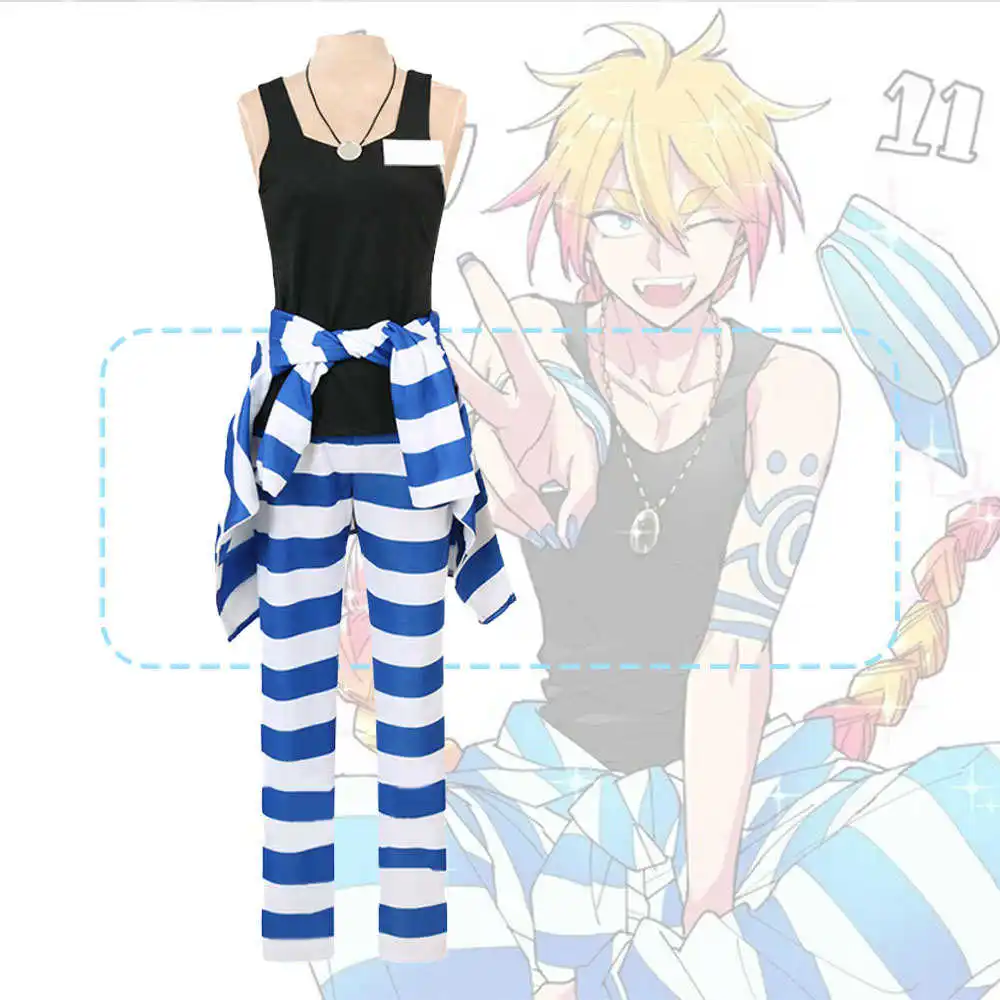 Костюм для косплея Nanbaka Uno костюм на Хэллоуин и Рождество | Тематическая одежда