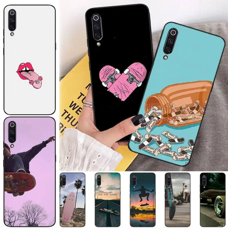 

Viviana Fashion skateboard Newly Arrived Black Cell Phone Case For Xiaomi mi 6 6plus a2 8 8se a2lite 8lite 9 9se mix2