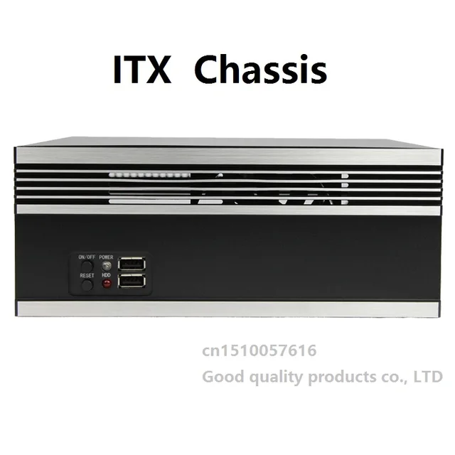 Серверный мини-шасси, совместимая с материнской платой ITX FLEX 1U, источник питания, серебряная панель, промышленное управление, небольшой мини-компьютер 1