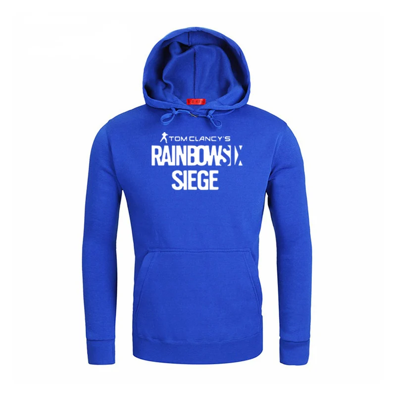 Rainbow six siege Hoodie Men Autumn Winter harajuku hoody Fleece sweatshirt hiphop tracksuit New Fashion Mens Hooded Sweatshirts