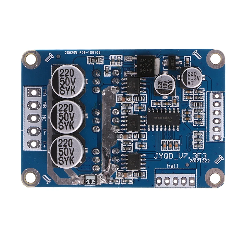 2020 Новый DC 12V 36V 15A 500W бесщеточный контроллер двигателя зал BLDC драйвер