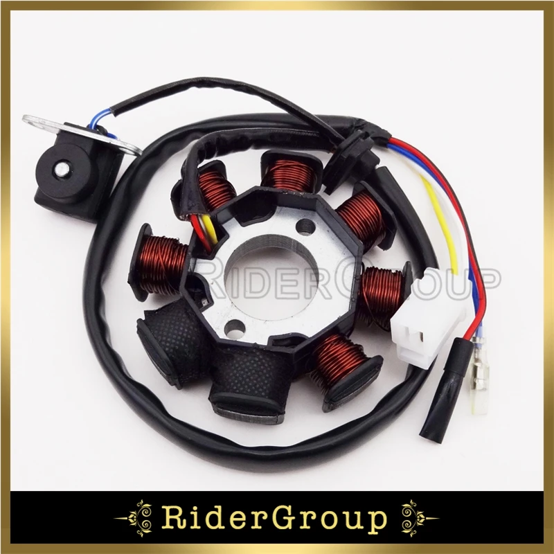 8 Катушек статора Магнето для GY6 49cc 50cc двигатель китайский мопед скутер Sunl Roketa Vespa