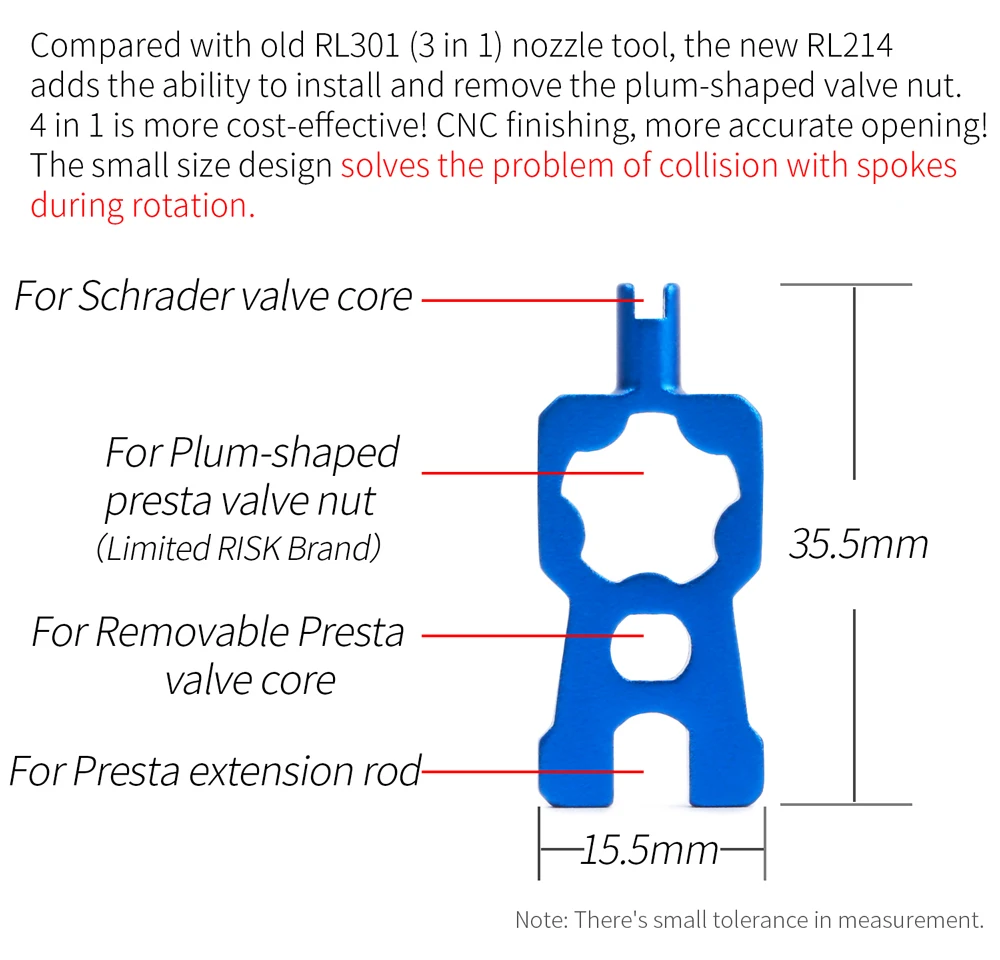 Details about   1PC RL214  Bike Bicycle Schrader Presta Valve Core Installation Removal Tool WM 