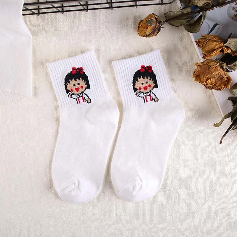 12 Женские носки на каждый день Harajuku Корея японский хлопок котенок пламя Ulzzang носки мужские китайский кактусовый пистолет Акула чужеродных Студентов Носки - Цвет: 12