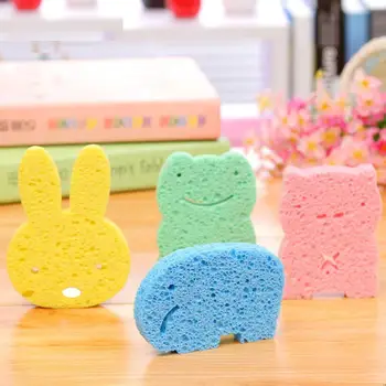 

4Pcs Cartoon Animal Soft Baby Bath Sponge Shower Scrubber Brush Rubbing Towel perfect for adding fun to your baby while bathing