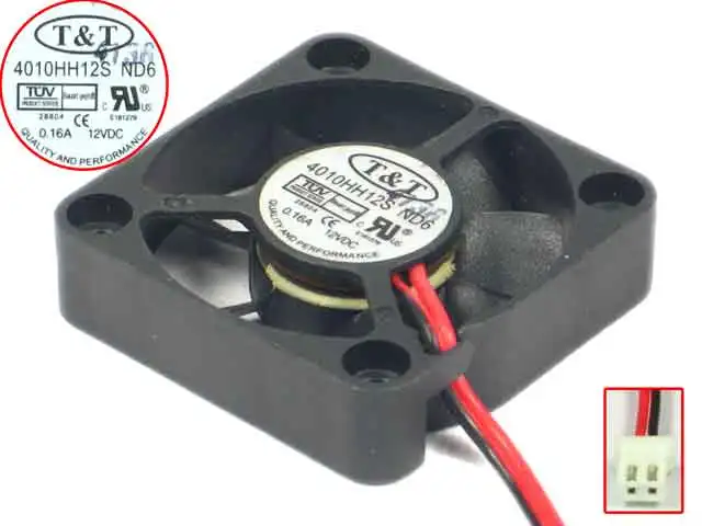 T &amp 4010HH12S ND6 DC 5V 0.16A 2-проводной 40x40x10 мм Сервер вентилятор охлаждения | Компьютеры и