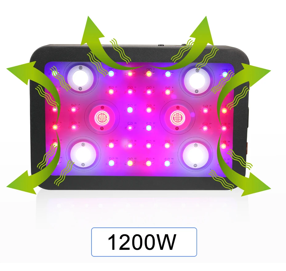 2400 Вт полный спектр COB светодиодный Grow Светильник лампы AC85 265V Чип для комнатных