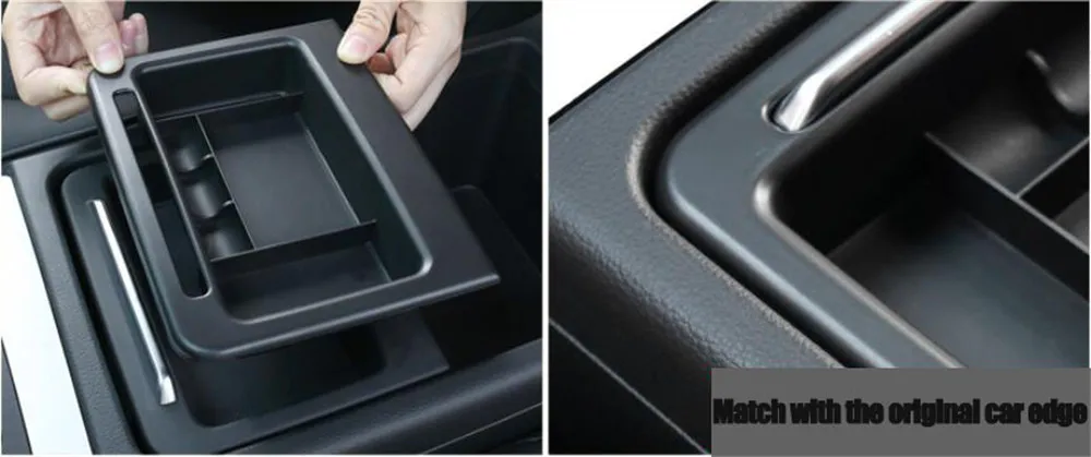 1pc Car Accessories Central Armrest Storage Box For Q5L- Console Glove Tray Holder Case Container Car Styling