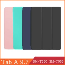 Tablet-Case Case-Protector Smart-Cover T555 Galaxy Tab T550 Samsung Funda Flip-Stand