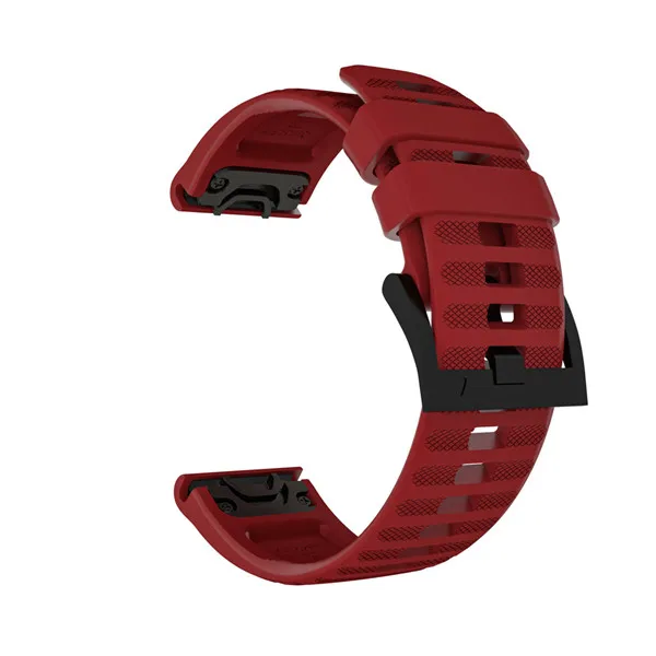 Красный 22 мм наручный ремешок с быстроразъемным сменным ремешком для Garmin Fenix 6 gps Смарт-часы легко подходят полосы ремень браслет ремешок для часов - Цвет: Красный