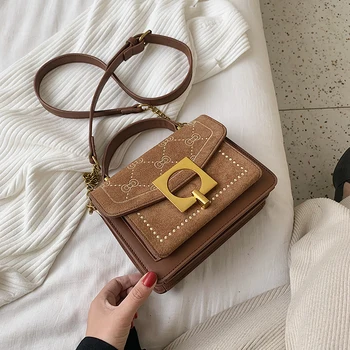 

Louis Pu Leather Crossbody Bags for Women 2020 Small Shoulder Messenger Bag Fashion Special Lock Design Female Travel Handbags