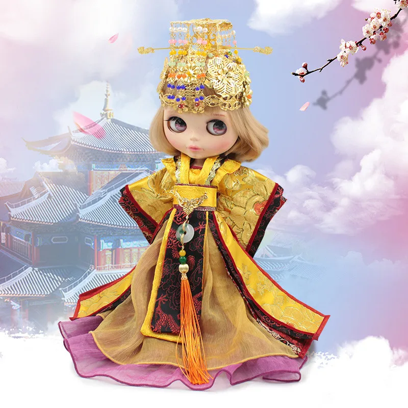 Fortune Days 30 см 1/6 bjd Кукла Одежда китайский император Королевский Золотой подарок кукла игрушка