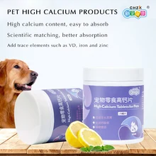 High-Calcium-Tablets Supplement Vitamin Nutritional Pet Dog 140 Puppies Dog-Snacks Large