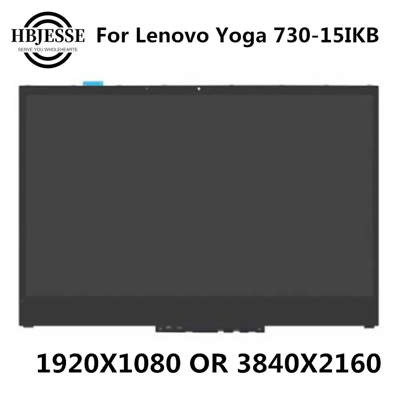 US $135.00 156LCD display Touch Screen Digitizer Assembly Panel With Bezel For Lenovo YOGA 73015 Yoga 73015IKB 81CU Yoga 73015IWL 81JS
